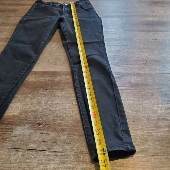 RUE 21 Black Denim Jeans Juniors 10R High Rise Jeggings Stretchy - Picture 3 of 8